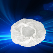 : Disposable round cap non-woven strip hat blue and white dust cap clean room headgear anti-drop hair cap