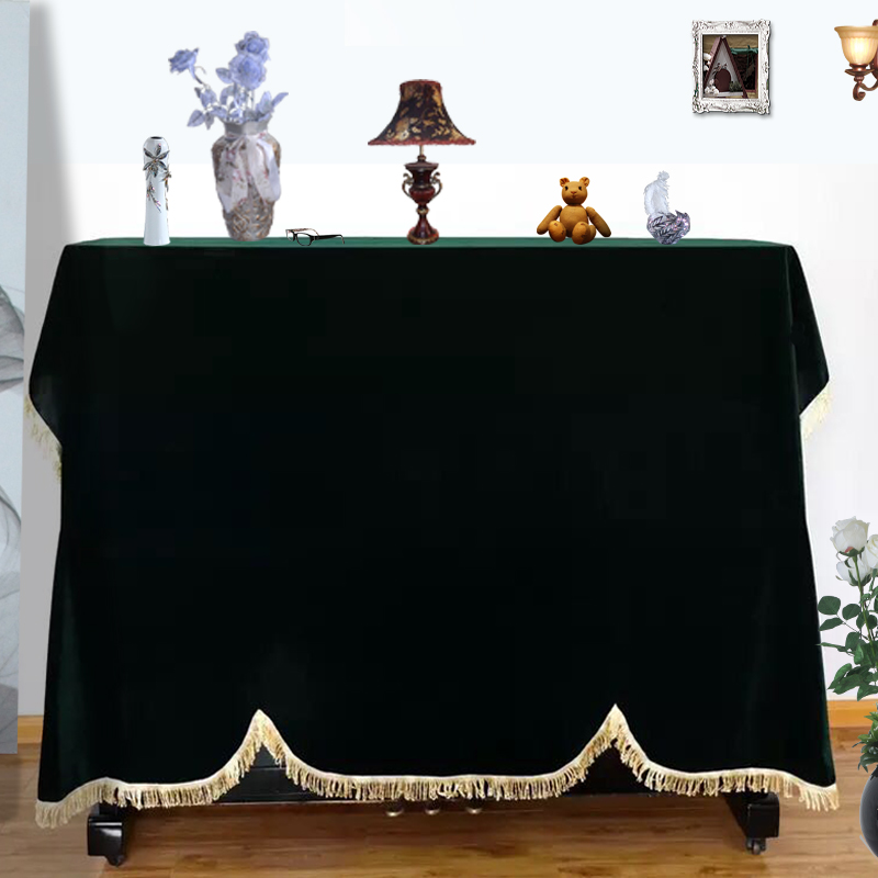 Piano cover thickened gold velvet full cover dust cover bed bag full set of cover bunk cover universal European-style modern