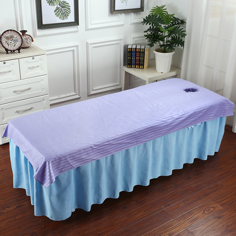 Thẩm mỹ viện cung cấp Khăn bông massage trị liệu cửa hàng massage chân giường vẻ đẹp khăn trải giường với lỗ dành riêng - Khăn trải giường drap giường