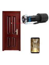 High definition mobile phone wif remote monitoring traditional cat eye door mirror camera mobile detection alarm video recorder wide angle