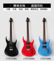 CTDT30 portable travel multi-function mute single double electric guitar guitar suit beginner