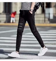 2022 Summer Thin style casual pants Mens bunches Tide Cards Harbor Wind Loose Sport 90% Pants Mens Korean Edition Trend