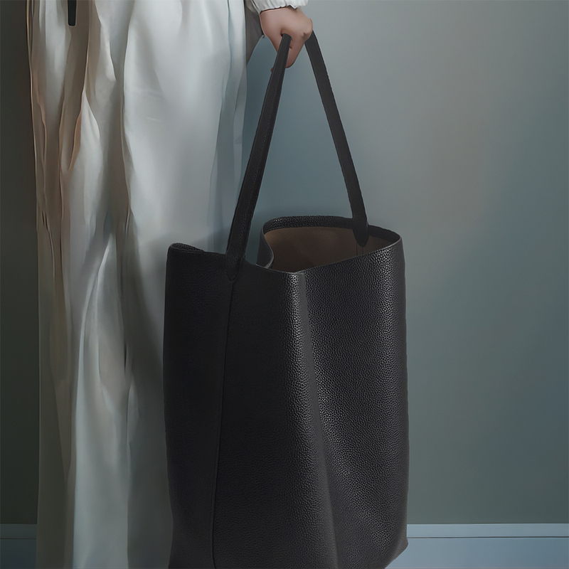 Soft Leather Bucket Bag for Women, Large Capacity, Genuine Leather, High-End Feel, Versatile for Commuting, Shoulder Bag, Tote Bag, 2026 New Model