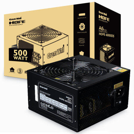Great Wall power supply HOPE6000DS computer power rated 500W power supply desk computer computer mute host power supply