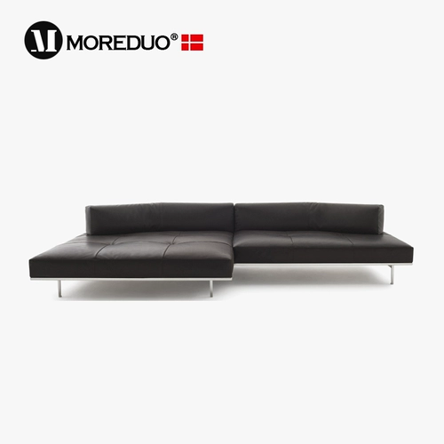 Медуо/итальянский гостиная кожаный диван матичный диван большой плоский слой высокий кожаный диван Минималистский диван