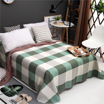 Thickened cotton sheets single piece 100 quilt single thickened warm bedding increased autumn and winter sheets