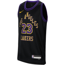 Nike Official Childrens 2023 24 Season Los Angeles Lakers NBA Big Boys Jersey HF5844