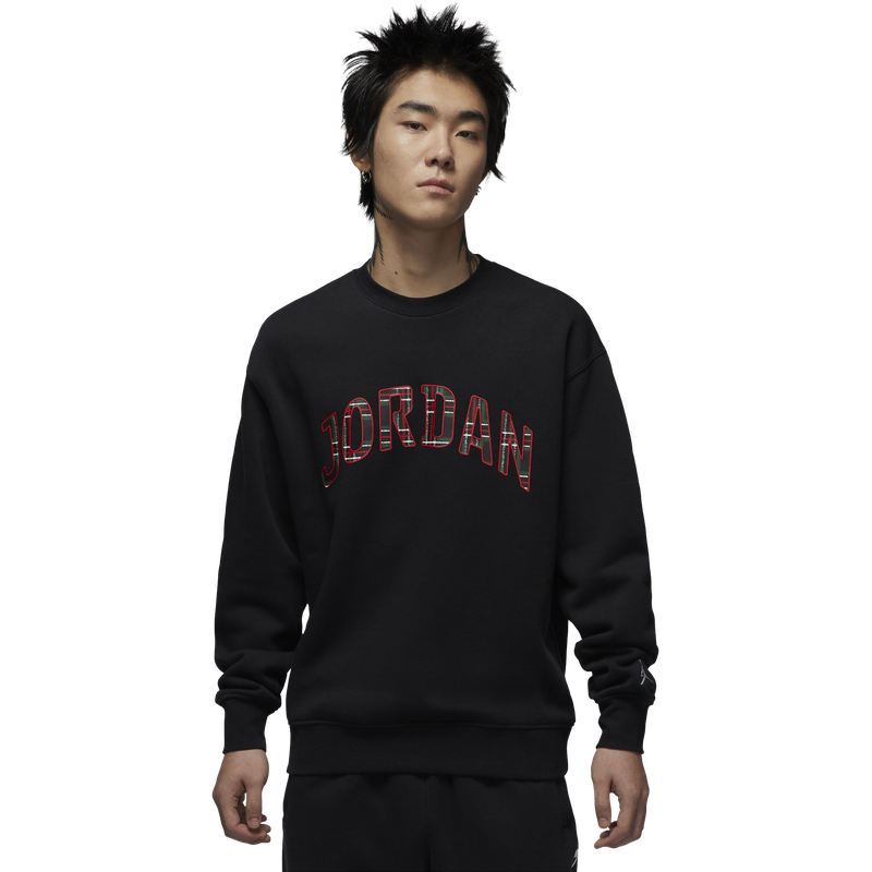 耐克乔丹男子加绒圆领卫衣冬季针织拼接柔软运动衫JORDAN FV7461