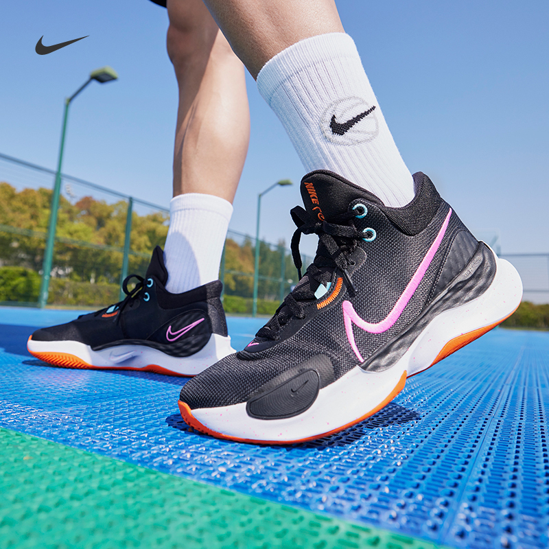 Nike Nike official RENEW ELEVATE 3 men's real fight basketball shoes anti-twist and breathable new DD9304-Taobao