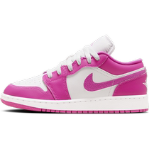 Jordan official Nike Jordan boys and girls AJ1 sneakers big childrens sports shoes autumn low-top FV8486