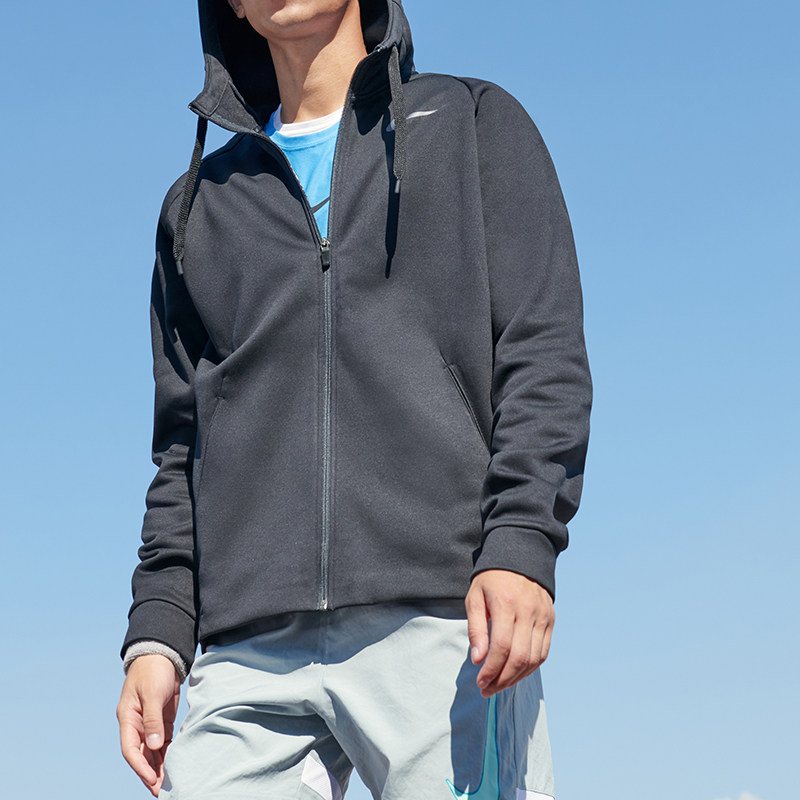 Nike 耐克 Dri-FIT Therma 21年款 男子全长拉链开襟训练连帽衫 CV7732 双11预售￥194包邮（需30元定金）
