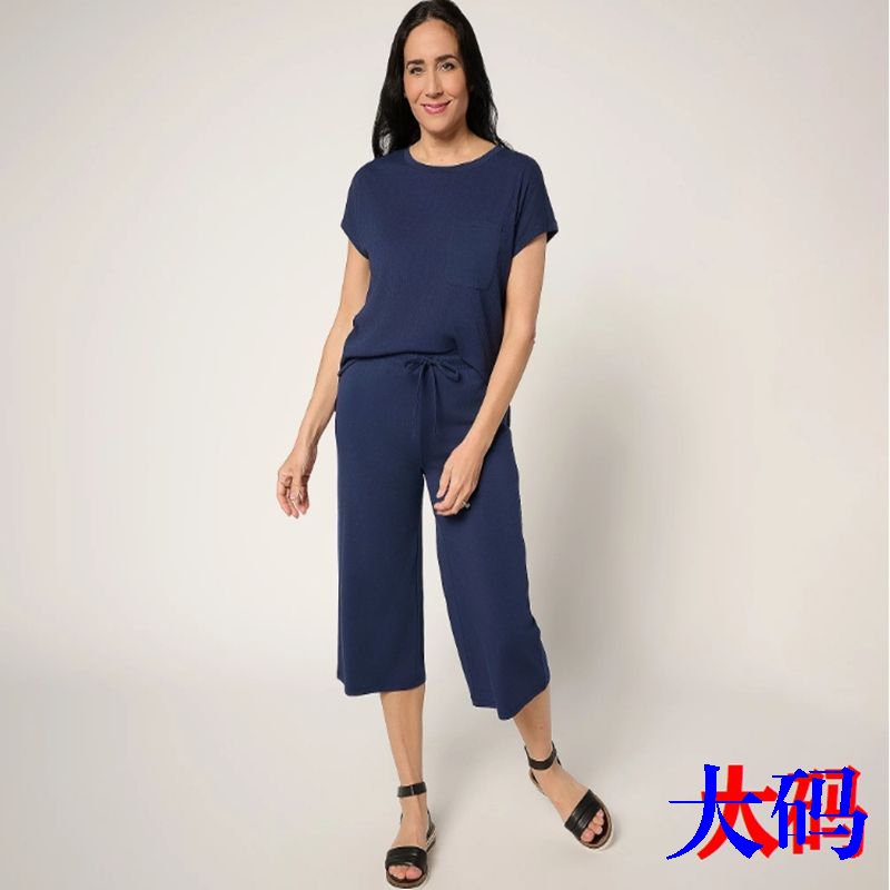 459 T-Shirt and 452 Pants Summer Export European and American Original Loose Plus-Size Short-Sleeve Women's T-Shirt Top
