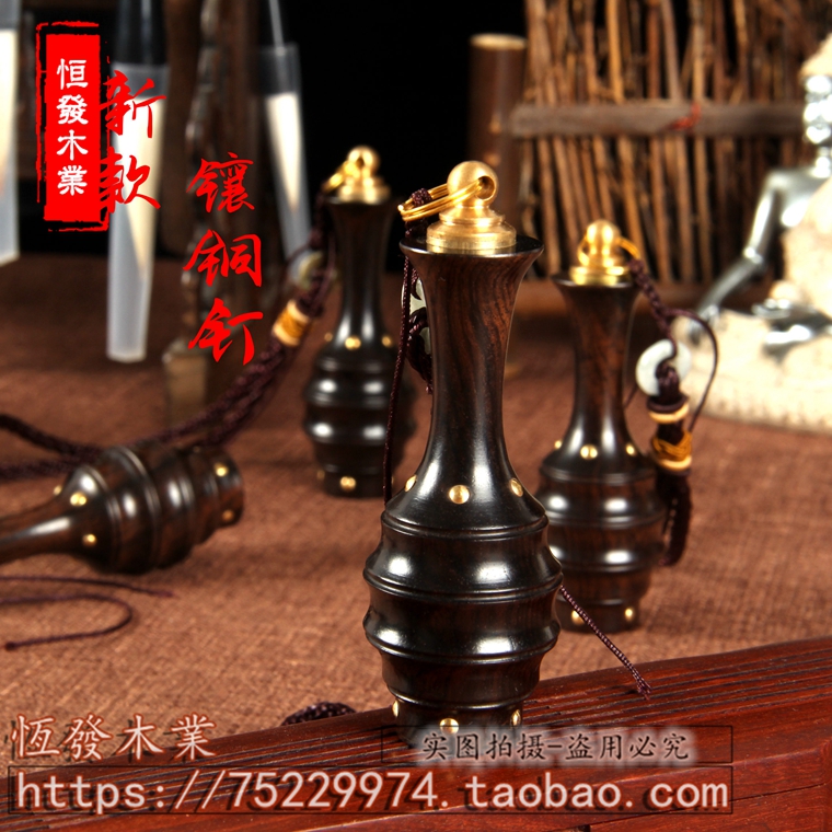 New style Copper nail vase snuff bottle wooden vase snuff bottle wood vase gourd special price