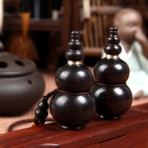 Ebony gourd snuff bottle exquisite handlebar wooden snuff bottle must be Changhong snuff wooden crafts