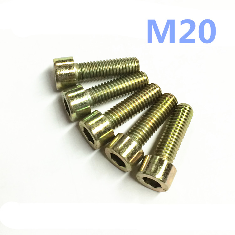 GB70 8 8 color zinc inner hexagon M20*30 35 40 45 50 55 60 65 70 75 80 85