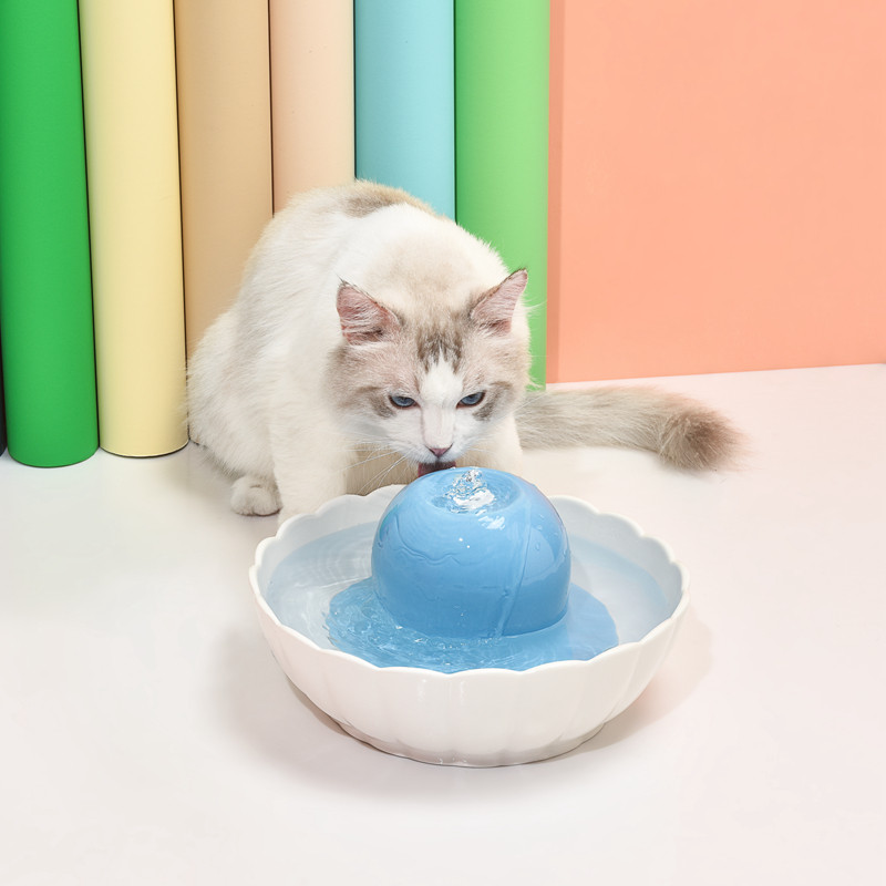 Cat Water Dispenser Universal Automatic Circulating Water Feeder Pet Ceramic Universal Light Water Dispenser