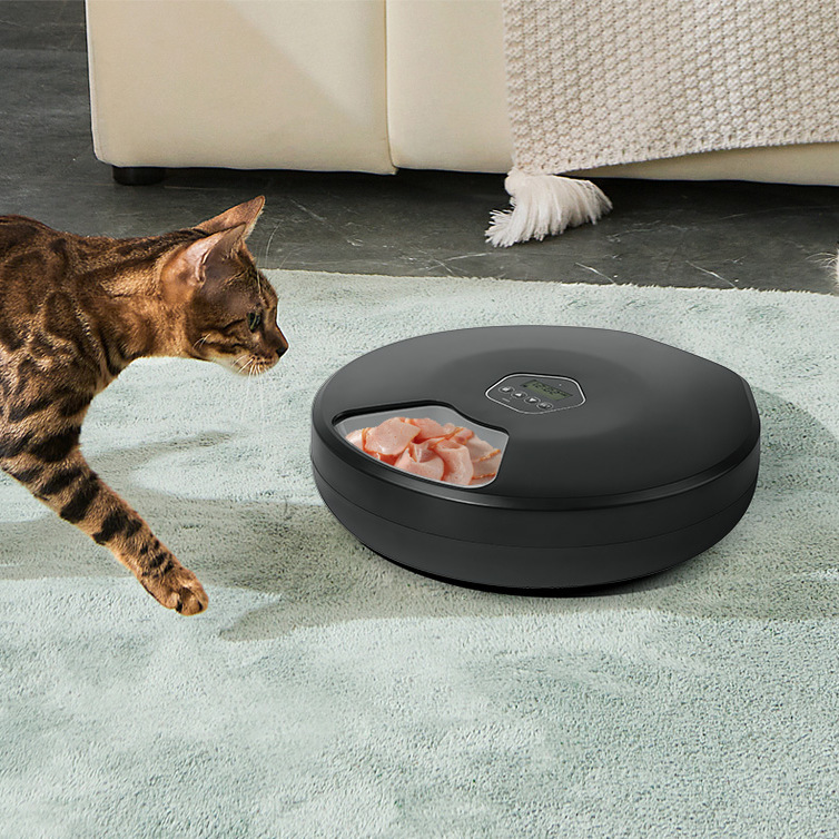 Smart Pet Food Dispenser with Timed Automatic Feeding for Cats and Dogs, Suitable for Canned Food, Wet Food, and Treat Dispensing