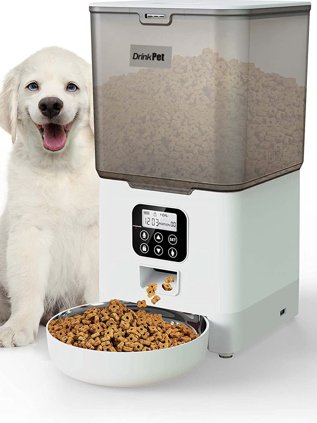 5 6L pet automatic feeder cat and dog food timing feeding machine auto pet feeder Amazon hot style