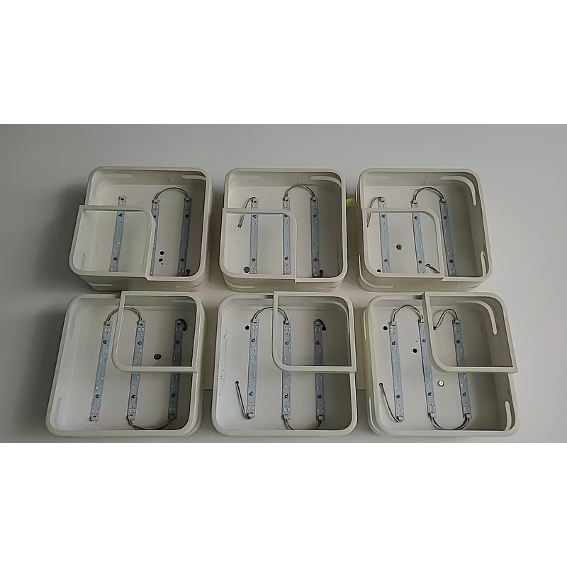 Special-Shaped Light Core with Light Strip, Magnetic Attachment, Light Repair Replacement Parts, White and Black Grid Lights