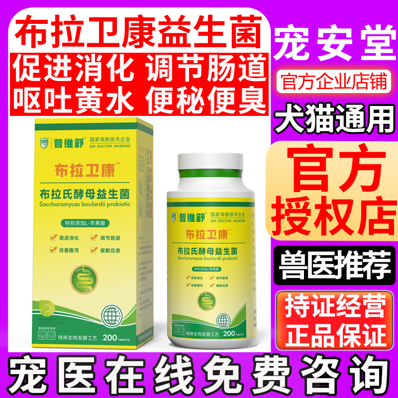 Bradweikang Power Stomach Dr. Cai Probiotics Dogs and Cats Soft Constipation Appetizer Antiemesis Yellow White Foam