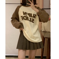 Xiaoyou MONA changed its name to ms sweet end Japanese sweet girl pleated skirt summer and Korean version of high waist brown A-line skirt