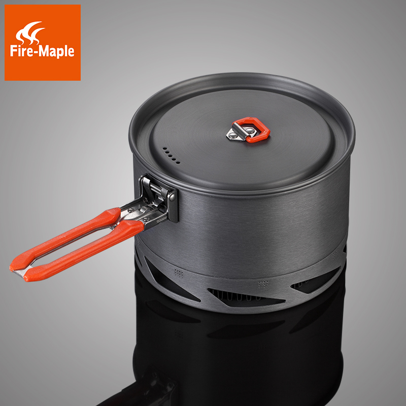 Fire maple heat collection outdoor cooking utensils camping single pot set pot tableware collection heat soup pot feast K2