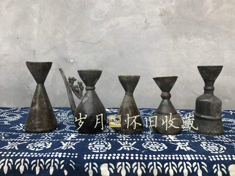 Old Tin Pot Tin Wine Pot Old Tin Instrumental Early Old Tin Pot Chen Set Old Goods Collection Old Stock