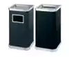 Hotel KTV side opening Lige bucket seat wall-mounted ash bucket Stainless steel paint trash can square bucket