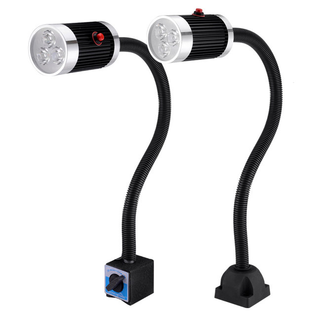 LED machine tool light 24V long arm work light CNC lathe milling machine drill press magnet hose lighting 220V