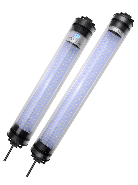 Machine Tool Work Light Led Cnc Lathe Work Light Round Tube Type Three-Proof Light 24V Lighting Oil-Proof and Waterproof 220V