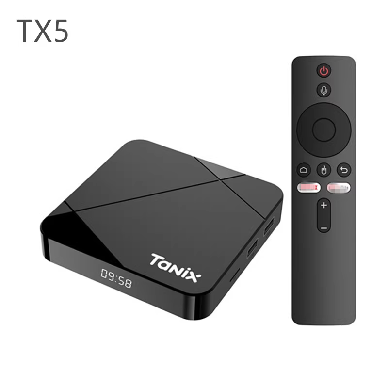 Tanix Tx5 Tvbox S905Y5 Android14 4/64g 4K Dual-Band Wifi6 Hd Player