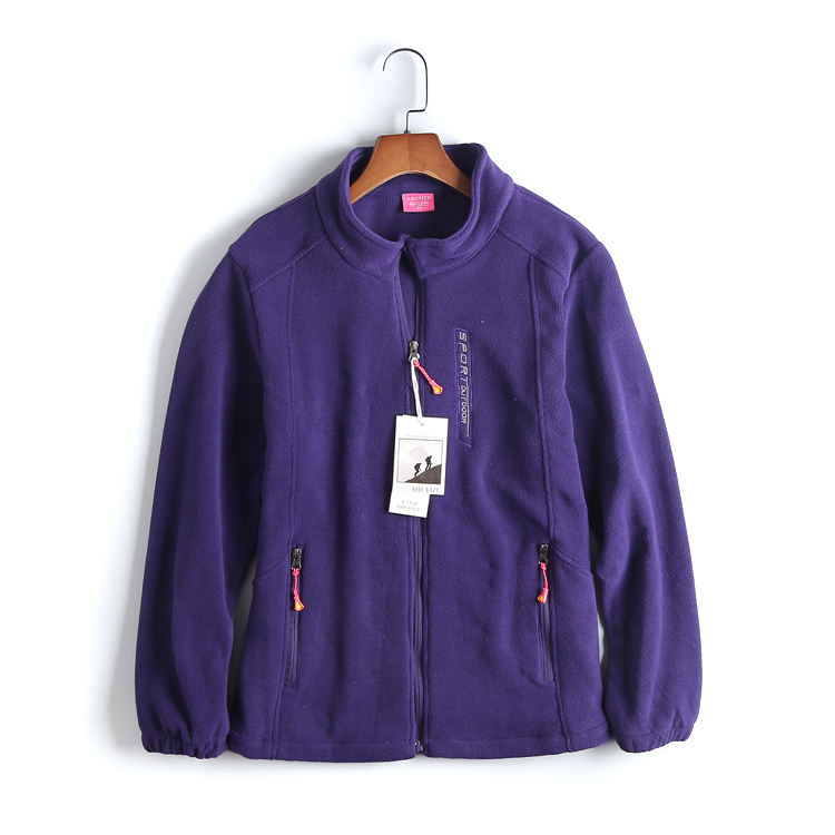 Foreign Trade Original Single Autumn Winter New Outdoor Sports Rocking Grain Suede Thickened Warm Grip Suede Jacket Netanet Woman