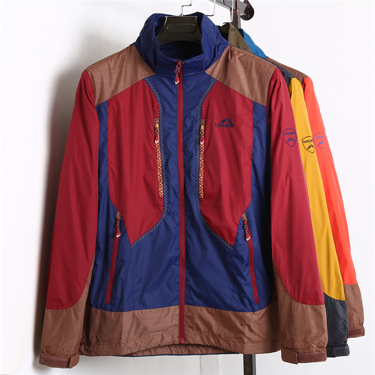 Spring Autumn New Outdoor Sports Wind Clothing Submachine Clothing Softshell Clothes Men Speed Dry Clothes Collage Speed Dry Climbing Running Coats