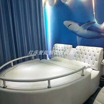 Fun bed Water bed Hotel furniture Bed and breakfast bed Light luxury boutique hotel theme modern master bedroom double electric boat bed