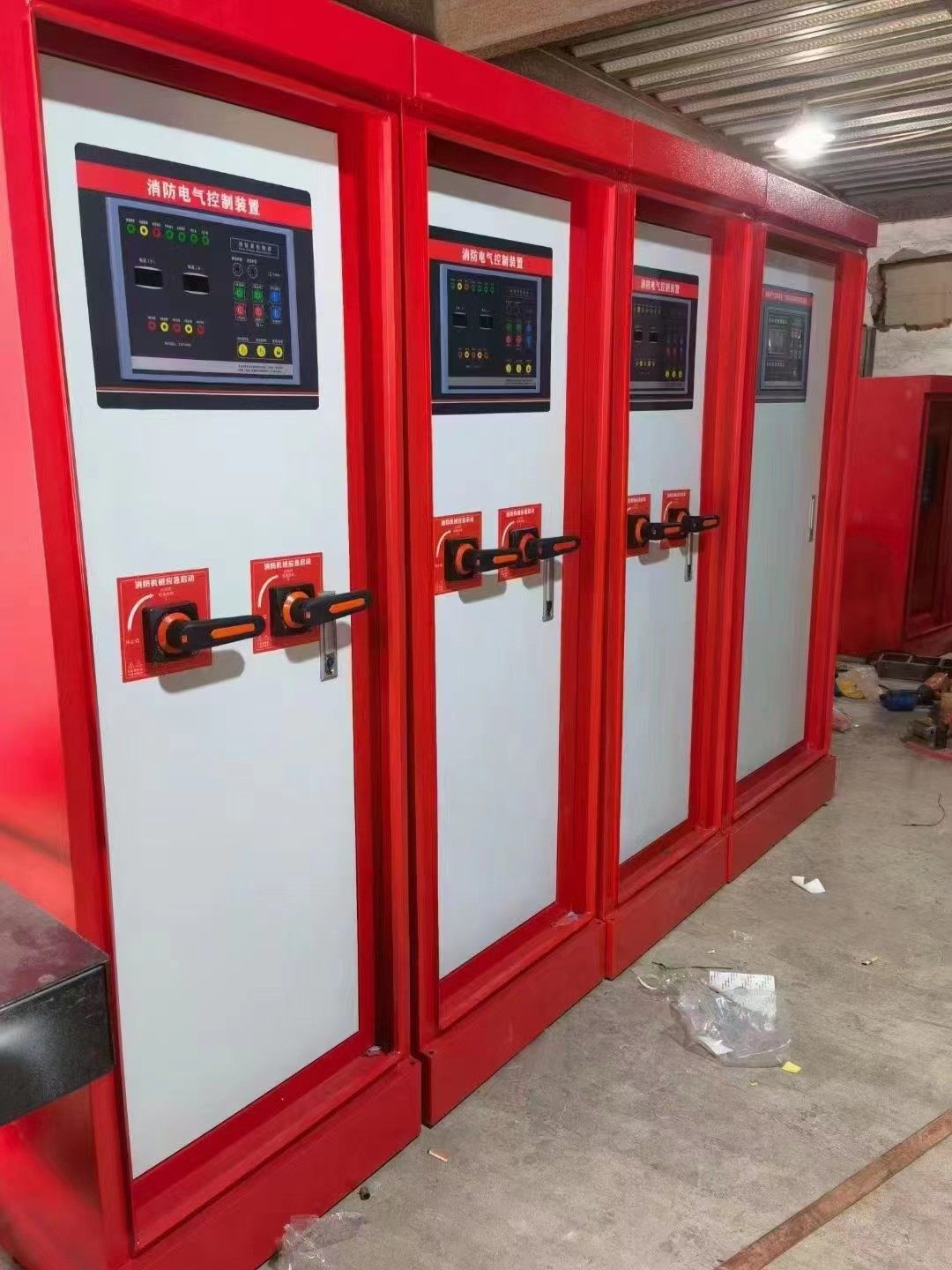 Fire pump control cabinet star triangle mechanical emergency device dual power supply low frequency inspection IP55 cabinet ABB frequency conversion cabinet