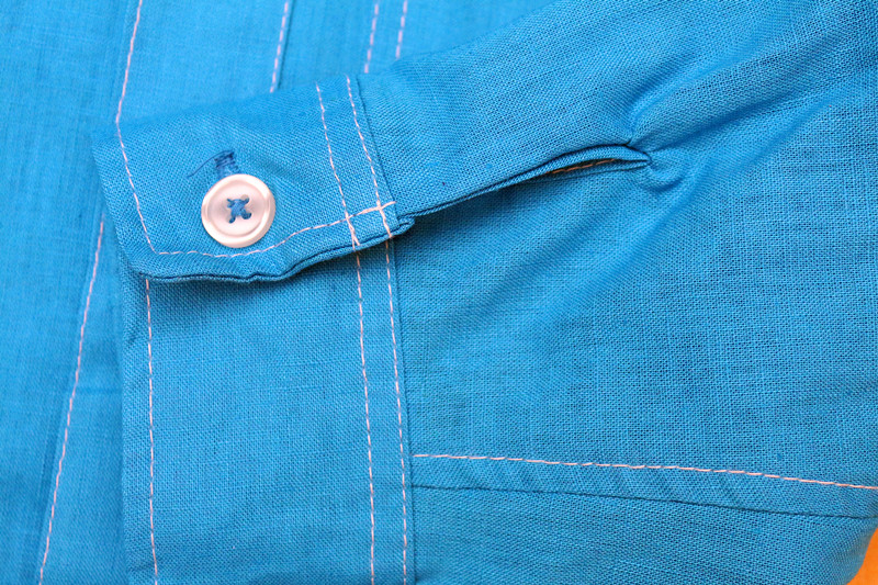 Chemise enfant à manche longue en lin - Ref 2083406 Image 11