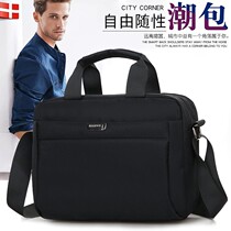 New Mens Single Shoulder Bag Leisure Travel Skew Satchel Nylon Cloth Mid Aged Mens Dad Bag Business Small Backpack