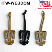 US-made imported ITW Webdom backpack tactical vest fixed weave buckle water bag folder