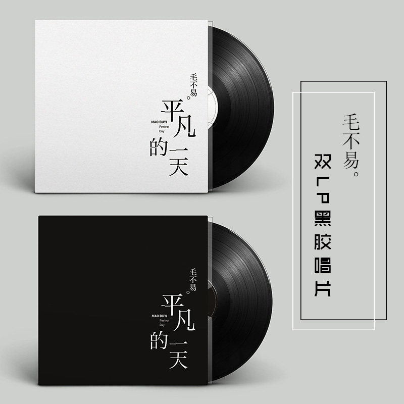 毛不易《平凡的一天》LP黑胶唱片，复古留声机的音乐盛宴🎵(LP黑胶唱片