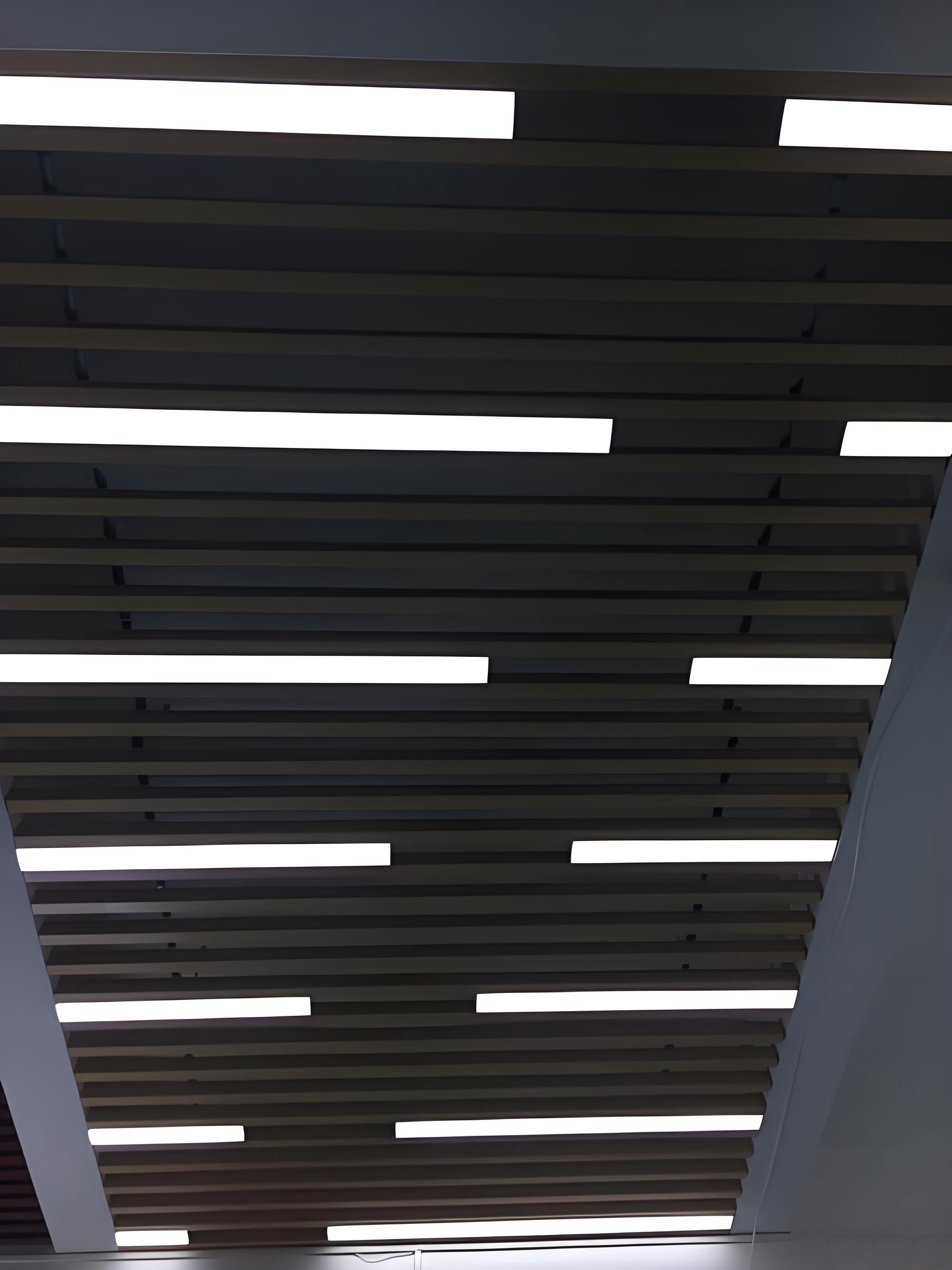 Simple Office Led Pendant Light, Eye-Protecting, Dual-Purpose Hanging and Ceiling Light, Commercial Ceiling Light, Barber Shop, Factory Lighting