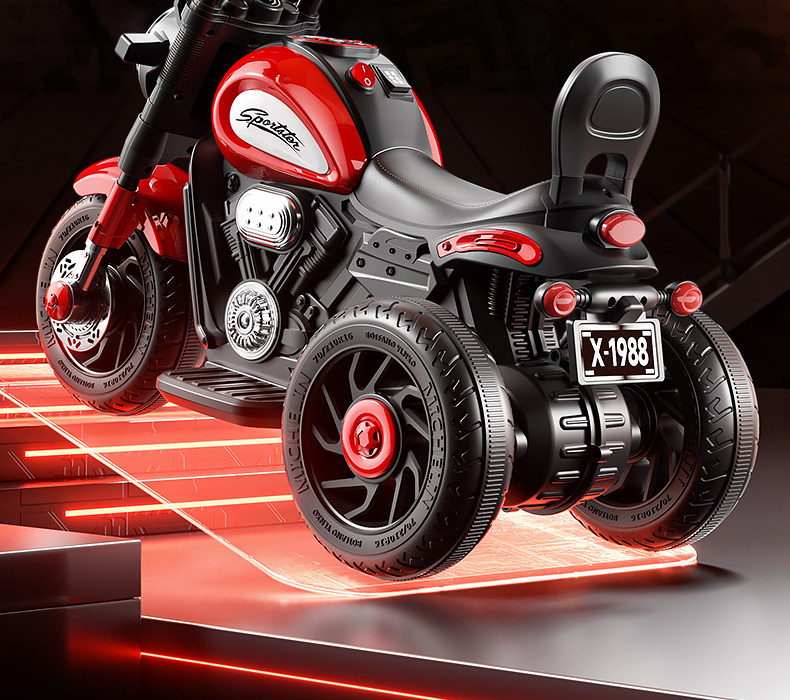 Электромобиль детский 儿童电动车三轮车男女孩宝宝小孩可坐人充电遥控礼物玩具车机车 Other home