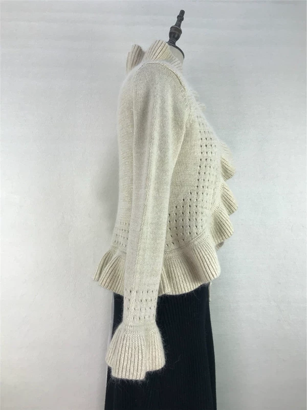 Sê-ri nữ "Lolita" xù lông thỏ lông cardigan hoang dã JIHOO