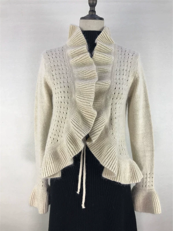 Sê-ri nữ "Lolita" xù lông thỏ lông cardigan hoang dã JIHOO