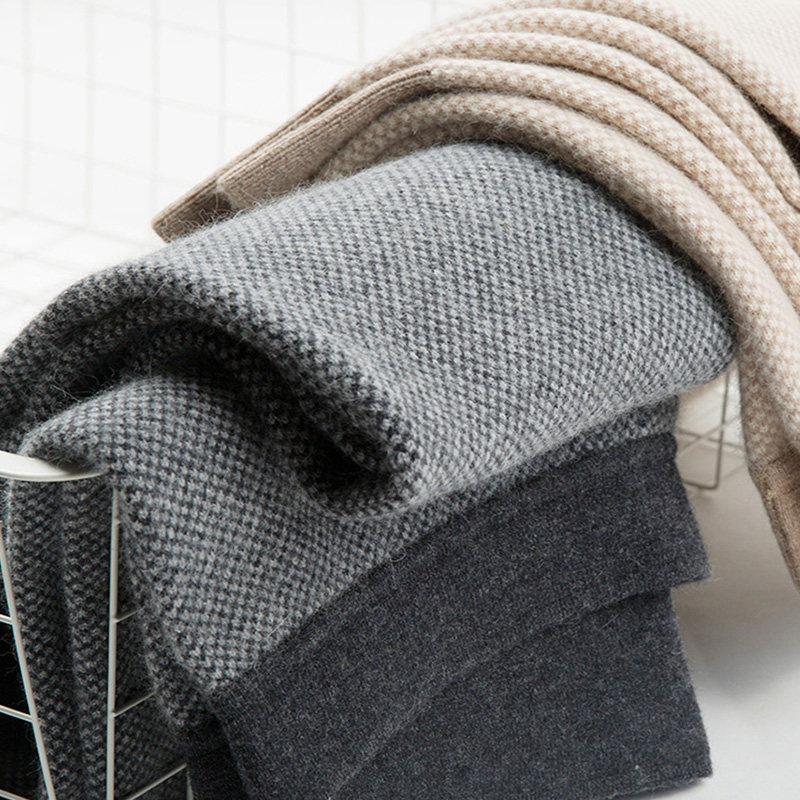 100% pure cashmere wool pants men's women's thickened large size high waist slim fit underwear warm pants wool pants autumn and winter