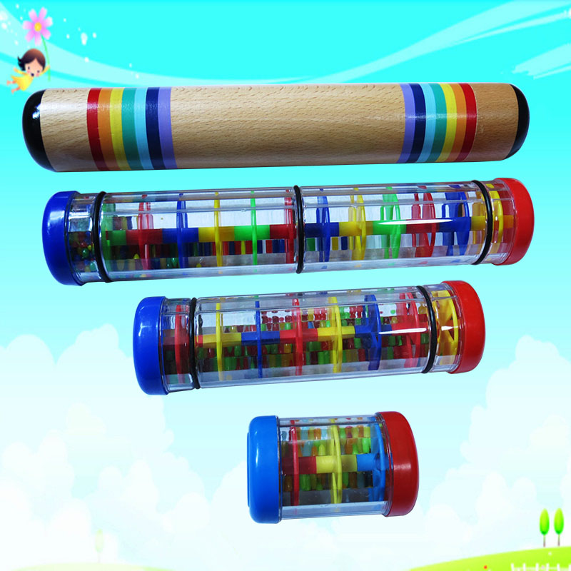 Olff percussion instrument section 2-section 3-section Rain sound cylinder) 1 2 3 Festival Kindergarten appliance Rain sound cylinder