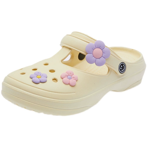 Сверхлегкие детские тапочки в стиле Crocs, летние пляжные мюли для выхода на улицу, семейный стиль, подходят для подростков
