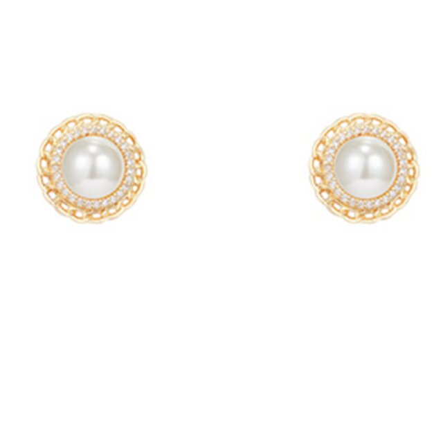 Retro Hong Kong style earrings female Korean fashion atmosphere light luxury simple niche earrings pearl earrings temperament earrings