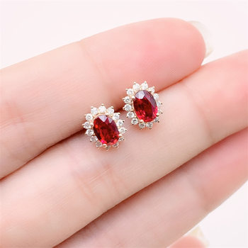 s925 silver needle diamond sun flower earrings female Korean version of the temperament small all-match earrings fashion personality trendy earrings