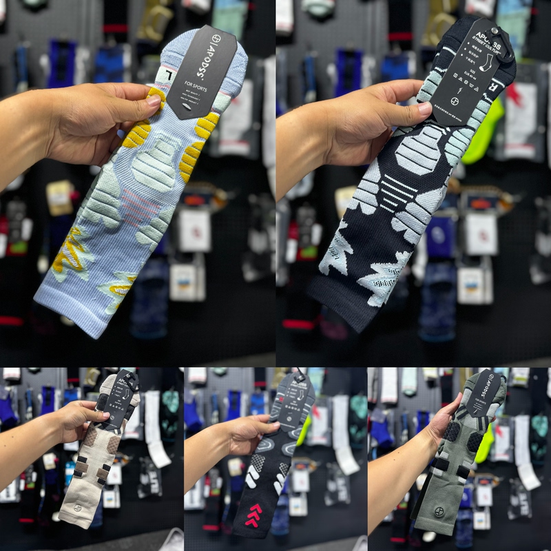 Autumn and Winter Sports Wear Basketball Socks Mid-High Tube Towel Bottom Professional Running Long Socks High-Top Long Tube Training Sports Socks