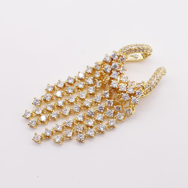 O1CN010JzNTd1YOwZA9z9oF !!891893050 Silver Micro Inlaid Zircon Pearl Long Tassel Necklace Sweater Chain Accessories